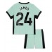 Billige Chelsea Reece James #24 Børnetøj Tredjetrøje til baby 2023-24 Kortærmet (+ korte bukser)